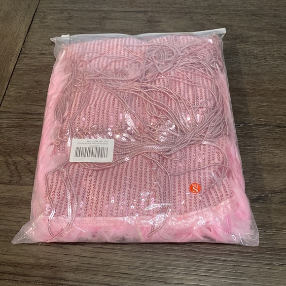 NWT Women’s Flapper Dresses All-Over Fringe | Pink | Size Small - Picture 4 of 10